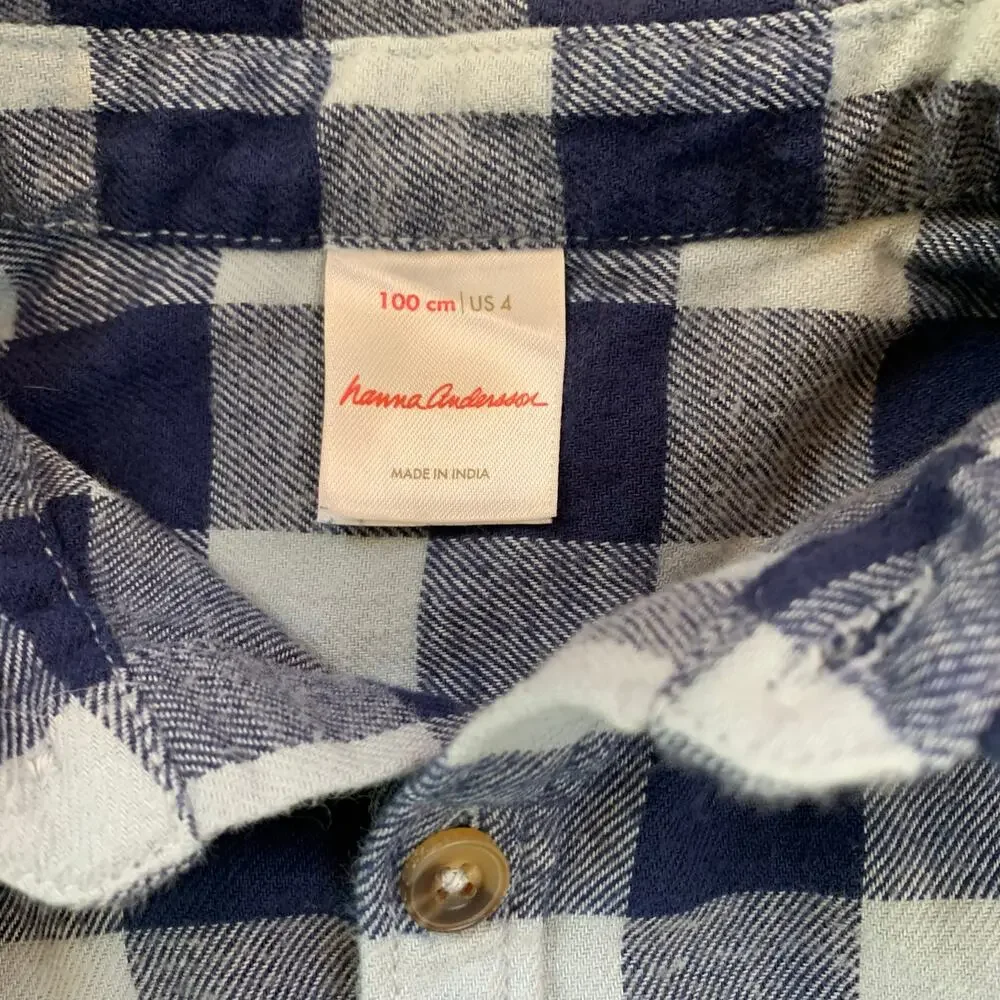 Hanna Andersson Flannel Checkered Shirt